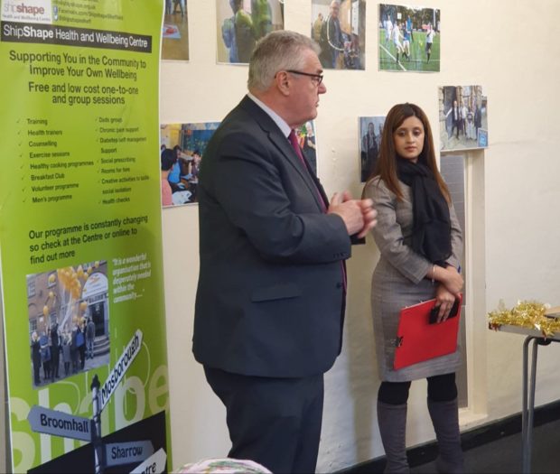 Roy Rickhuss speaking at the Shipshape learning centre launch