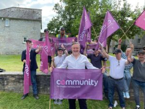 Clarks Barry gardener labour fire and rehire community trade union footwear 