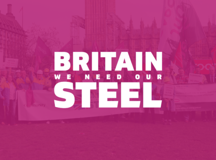 Response to minister’s whistle-stop tour of steel sites