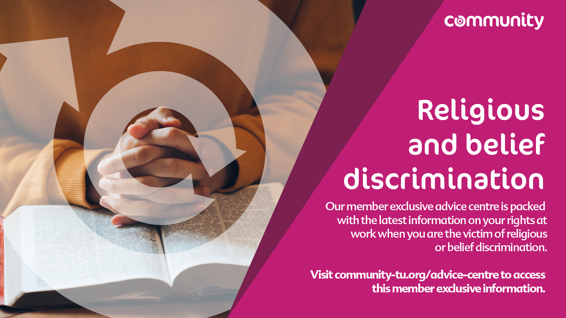 Religious discrimination at work Community Trade Union