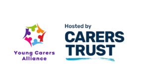 The Young Carers Alliance logo. Text reads Young Carers Alliance. Hosted by Carers Trust