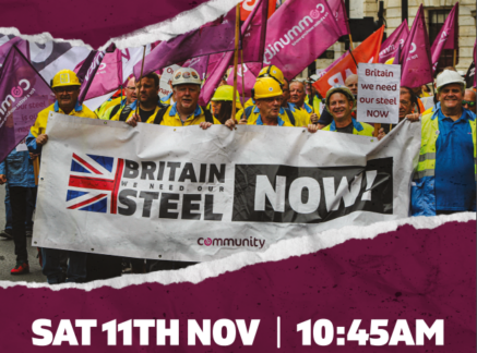 Steelworkers march for industry’s future
