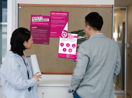 Boosting recruitment and awareness through your union noticeboard