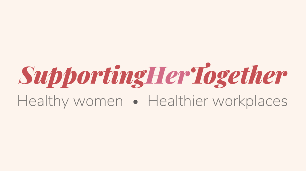 Community Trade Union's Supporting Her Together campaign logo.
