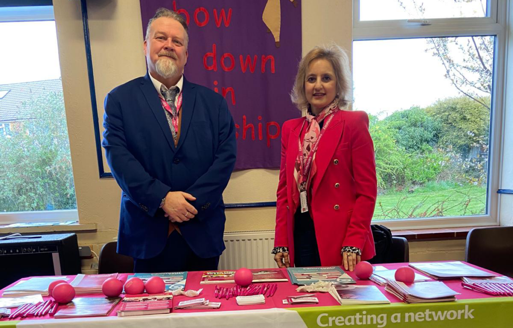 Photograph of Sati Bhachu and Alan Duff, Community Union Regional Organisers at the Special Voices event