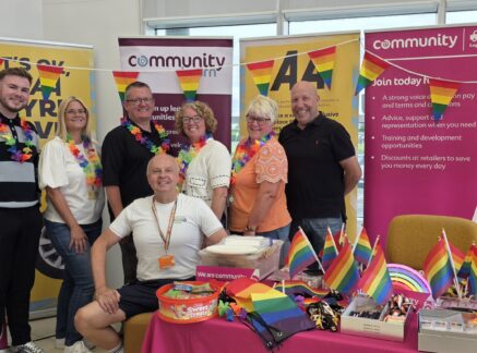 Celebrating pride with our members at AA Newcastle